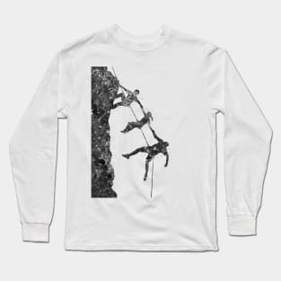 Climber friend black and white Long Sleeve T-Shirt